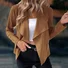 Women's Autumn Outerwear Casual Plain Long Sleeve Jacket