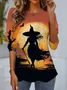 Women's Long Sleeve Tee T-shirt Spring/Fall Halloween Jersey Crew Neck Daily Going Out Casual Top