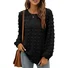 Women's Long Sleeve Blouse Spring/Fall Plain Crew Neck Daily Going Out Casual Top