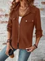 Women's Autumn Outerwear Casual Zipper Plain Long Sleeve Jacket