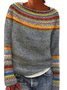 Women's Spring/Fall Animal Casual Long Sleeve Crew Neck Yarn/Wool Yarn Sweater