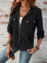 Women's Autumn Outerwear Casual Zipper Plain Long Sleeve Jacket