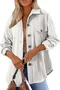 Women's Spring/Fall Outerwear Casual Buckle Plain Long Sleeve Wrap Jacket