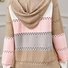 Women's Casual Winter Striped Wool/Knitting Cardigan