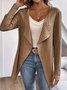 Women's Spring/Fall Outerwear Casual Plain Shawl Jacket