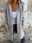 Women's Spring/Fall Outerwear Casual Plain Shawl Jacket