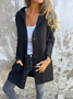 Women's Spring/Fall Outerwear Casual Plain Shawl Jacket