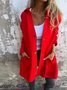 Women's Spring/Fall Outerwear Casual Plain Shawl Jacket