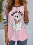 Women's Long Sleeve Tee T-shirt Spring/Fall Striped Jersey Crew Neck Daily Going Out Casual Top