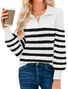 Plain Balloon Sleeve Casual Regular Fit Sweater