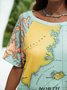 Creative World Globe Map All Over Print T-shirt | Perfect Gift | Adults and Teenagers Unisex T shirt | FREE SHIPPING!