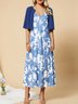 Regular Fit Casual Floral Two-Piece Set