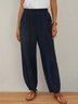 Plain Casual Casual Pants