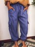 JFN Pocketed Solid Casual Pants