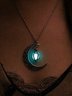 JFN  Ghost hollow Moon Necklace