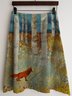 JFN Ombre/tie-Dye Cotton Skirt