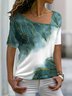Loose Ombre Casual T-Shirt
