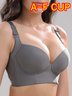 Soft and Comfortable Wide Back Buckle Gather A-F Full Cover Cup Bra