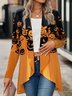 Women's Spring/Fall Outerwear Casual Halloween Jersey Shawl Jacket