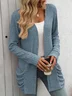 Women's Spring/Fall Outerwear Casual Plain Shawl Jacket