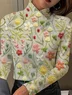 Women's Long Sleeve Blouse Spring/Fall Floral Printing Daily Going Out Vintage Top